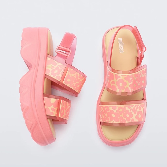 Melissa Pink Brave Platform sandals size 10 - Picture 1 of 4